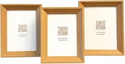 Kit 3 Porta Retratos Estilo Cor Madeira Florestal 10 Cm X 15 Cm Decoração Para Casa Luxo Foto Moldura Na Cor Madeira Clara