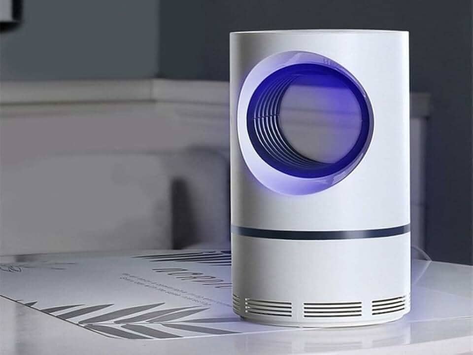 Armadilha Mata Mosquito Sucçao Luz LED UV Zika Dengue Eletronico Repelente