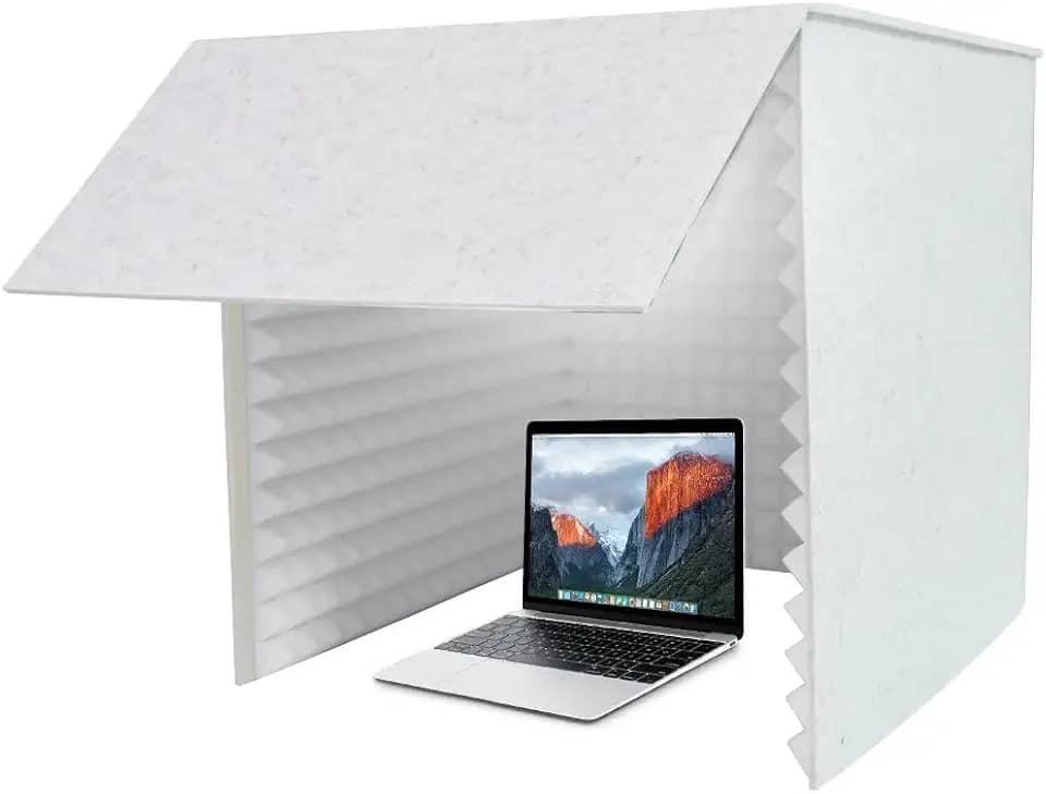 Morimoe Cabine de gravação dobrável com espuma de alta densidade, pequeno estúdio de gravação de música para estúdio doméstico, escudo de gravação, à prova de som para gravação, trabalho, transmissão