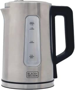 BLACK+DECKER Chaleira Elétrica 110 V, Inox, Programável, Capacidade de 1,7 L, com Controle de Temperatura, Modelo KEPG-BR