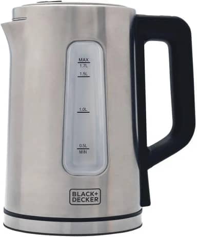 BLACK+DECKER Chaleira Elétrica 110 V, Inox, Programável, Capacidade de 1,7 L, com Controle de Temperatura, Modelo KEPG-BR