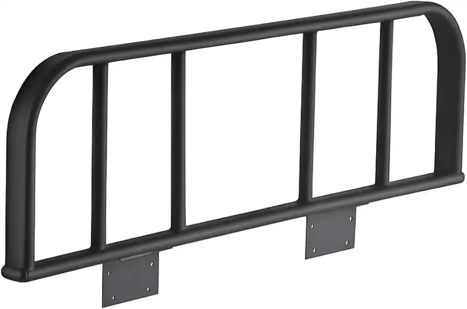 Grade de Proteção para Cama Beliche, Metal Preto, 120 x 30 cm, Proteção Lateral para Segurança