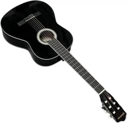 Violão acústico clássico para iniciantes 6 cordas nylon Waldman WN-18 BK - Cor: Preto