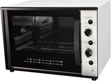 Forno Elétrico Com Espeto Giratório, 60 Litros, Bancada, Fogatti, Interior Easy Clean, Dourador, Até 300Cº 220V