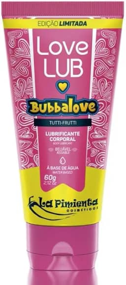 LUBRIFICANTE BUBBALOVE TUTTI-FRUTTI - EDIÇÃO LIMITADA LOVE LUB 60g - LA PIMIENTA