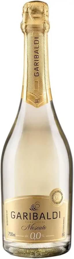 Espumante Moscato 0,0% Zero Álcool 750ml - Refrigerante de Uva Garibaldi