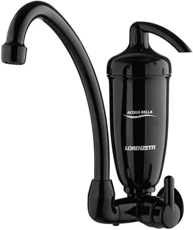 Purificador de Água com Torneira de Parede Acqua Bella Black, LORENZETTI, 7411819, Preto, Pequeno