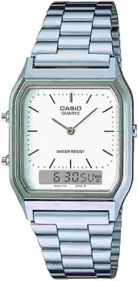 Relógio Masculino Digital Casio AQ-230A-7DMQ Prata