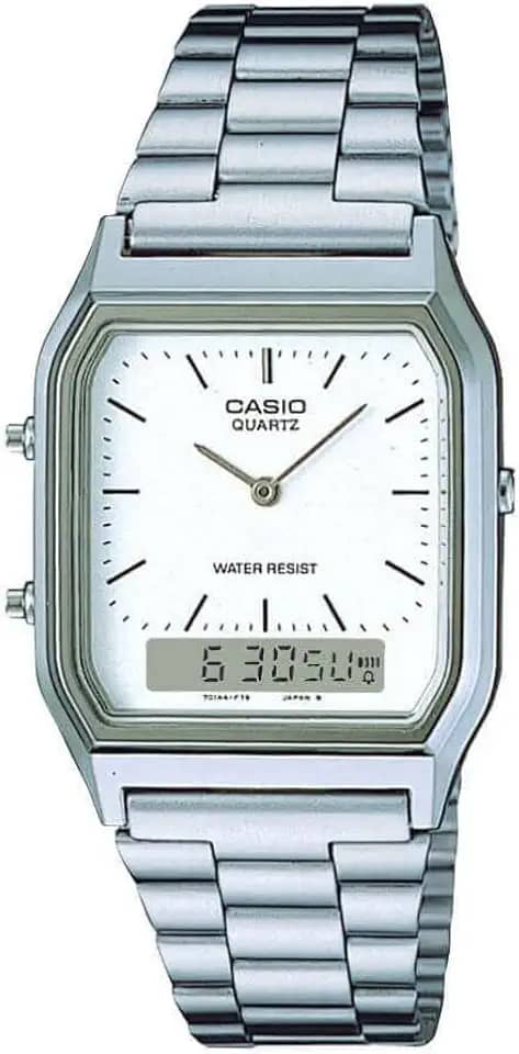 Relógio Masculino Digital Casio AQ-230A-7DMQ Prata