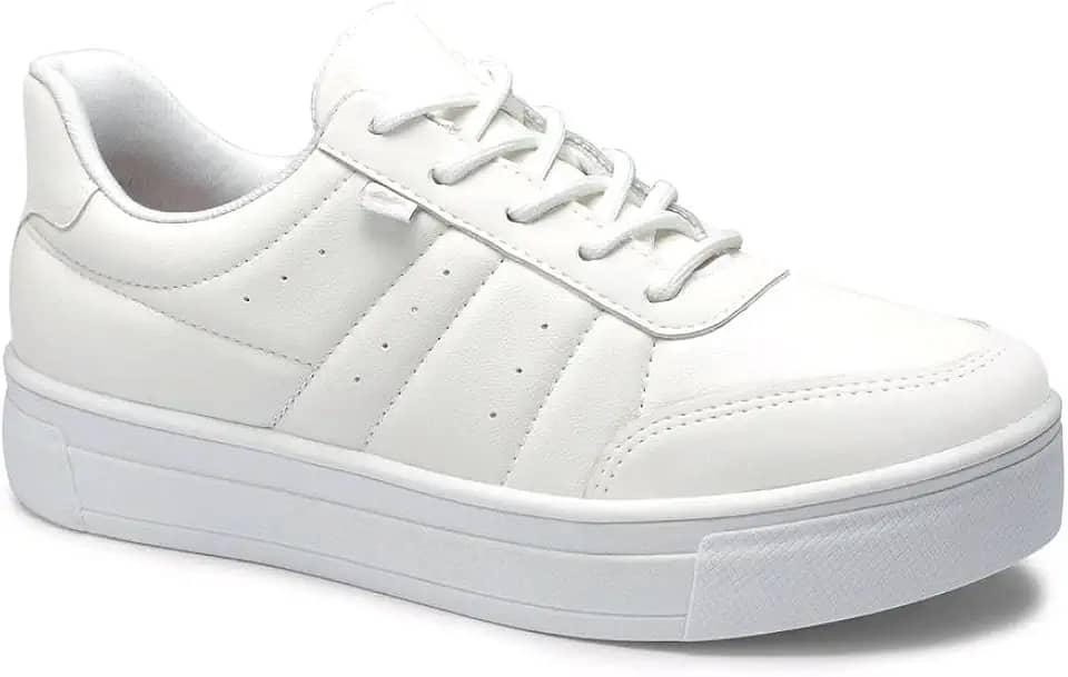 Tênis Dakota Almeria Branco 036 - Sapato Esportivo Unissex - Caminhada - Casual