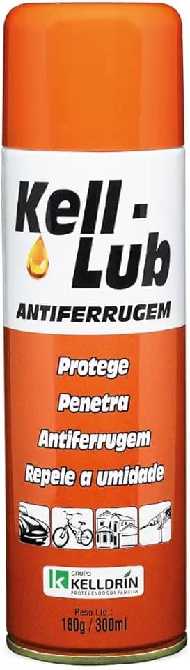 Óleo Desengripante Antiferrugem Lubrificante Anticorrosivo Kell Lub 300ml