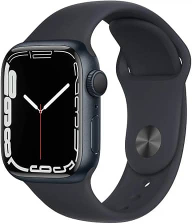 Apple Watch Series 7 (GPS), Caixa em alumínio meia-noite de 41 mm com Pulseira esportiva meia-noite