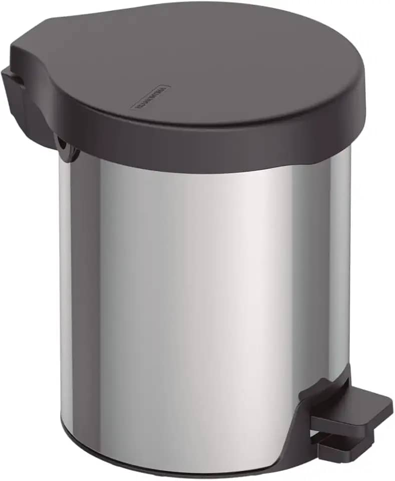 Lixeira com Pedal New Tramontina em aço inox com acabamento polido 5 L