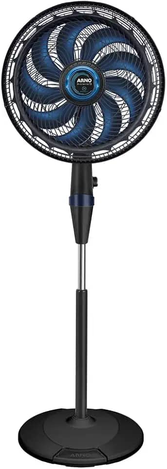 Ventilador de Coluna Arno X-TREME 9 40cm com função Repelente Líquido VE9R, 160W, 9 Pás, 3 Velocidades, Função Repelente, Oscilação 80º, Altura Ajustável de até 1,5m, 220V