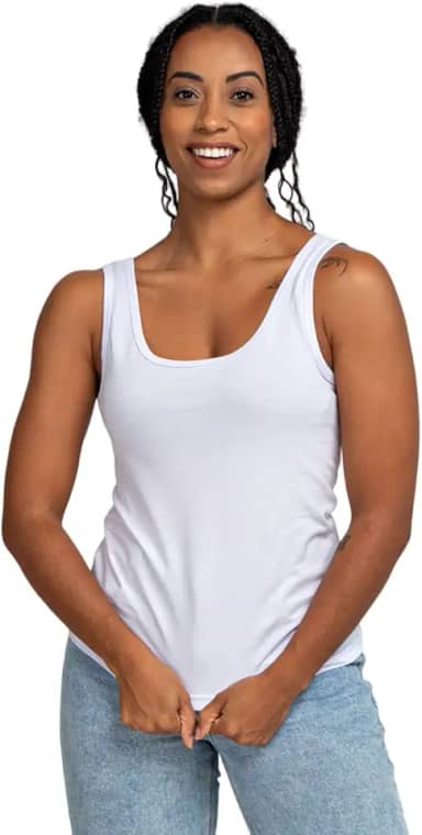 Regata Feminina Básica Algodão Comfort Premium, Universo Básico