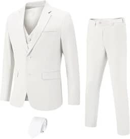 Terno masculino slim fit, 3 peças, blazer com 2 botões, cor sólida, conjunto de gravata, smoking de casamento de negócios