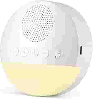 BE PLACE Aparelho de Som com Ruído Branco, 20 Sons Relaxantes, Luz Noturna, Timer com 3 Modos, Carregamento USB-C, Ideal para Bebês e Crianças