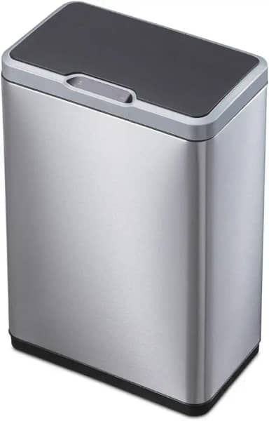 Lixeira Automática com Sensor, 50 Litros, Aço Inox