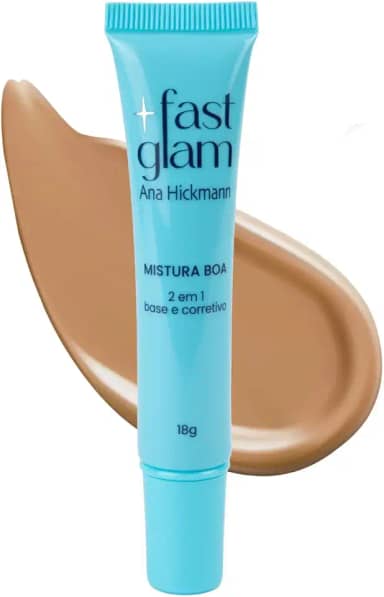 Mistura Boa Base 2 em 1 – Claro 3 – Ana Hickmann – Base e corretivo 2 em 1 com textura leve e acabamento natural