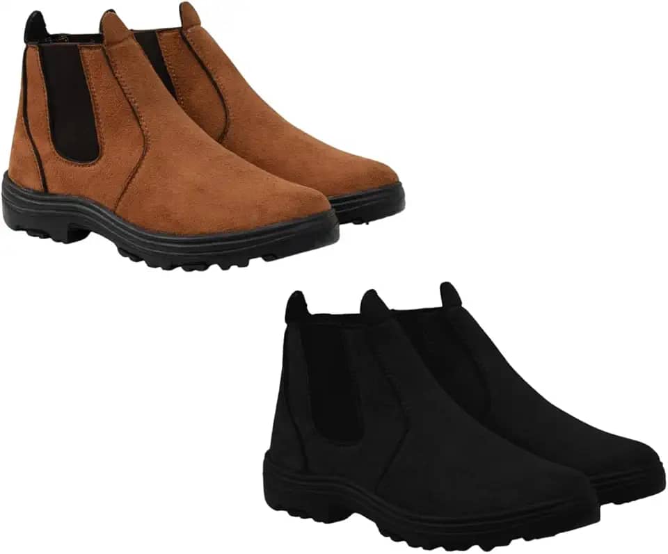 Kit 2 Bota Chelsea Sola Robusta Elástico Lateral Conforto