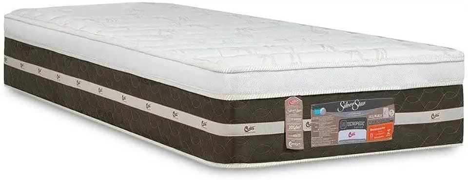 Colchão Castor Molas Bonnel Silver Star Air Solteiro - 0,88x1,88x0,32