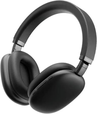 Basike Fones de Ouvido Sem Fio, Headphone Bluetooth on-ear com Microfone, ANC Cancelamento do Ruído, Até 50 Horas de Música, Ba-FON003 (Preto)