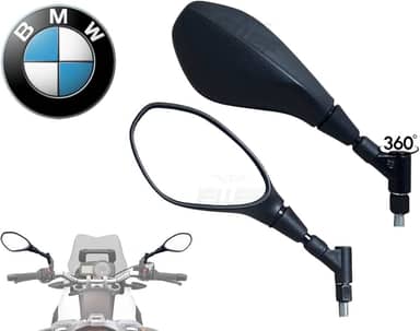 Retrovisor Bmw F800 Moto Honda Giro 360 RVG Lente Plana