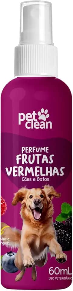 Perfume de Camomila para Cachorro Cães e Gatos Pet Clean- 60ml (Frutas Vermelhas)