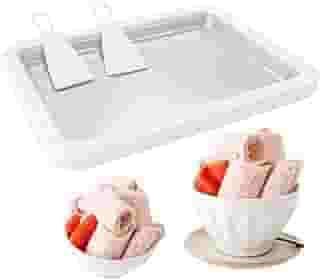 máquina de fazer rolo de sorvete máquina de sorvete enrolado, panela de ponto doce, placa fria instantânea, ideal para fazer sorvete enrolado, raspadinhas, sorvete de iogurte congela