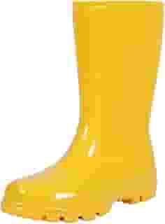 Botas de chuva femininas de cano médio estampadas à prova d'água botas de borracha curtas para jardim