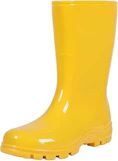 Botas de chuva femininas de cano médio estampadas à prova d'água botas de borracha curtas para jardim