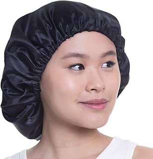 SANTA CLARA Touca De Cetim Preta Anti-Frizz