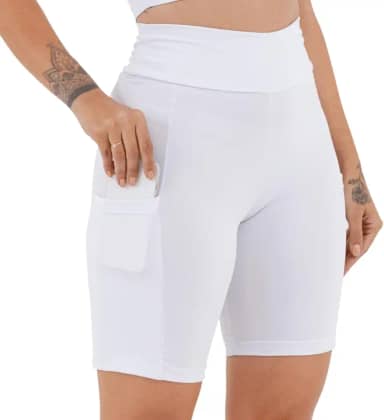 Short Fitness Slim com Bolsos Laterais Virtude - Estilo e Conforto para Atividades Físicas, Modelagem Plus Size, Cores Variadas