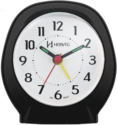 Despertador Quartz Preto