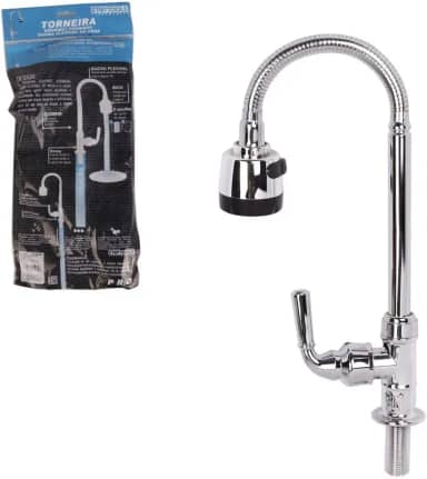 " TORNEIRA GOURMET CROMADA C/DUCHA FLEXIVEL DE MESA"