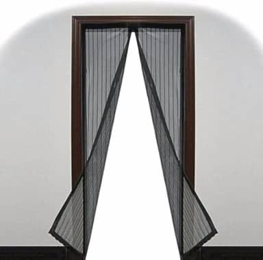 Cortina Tela Mosquiteiro com Fechamento Magnético para Portas e Janelas 1,90 x 1,13 - Proteção Eficiente Contra Insetos e Mosquitos