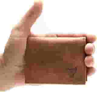 Carteira Masculina 100% Couro Legítimo Modelo Em L (Wisky)