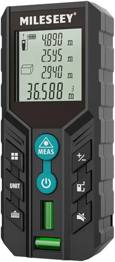 Telêmetro Trena a Laser Digital 50 Metros Profissional D2 com Nível Bolha