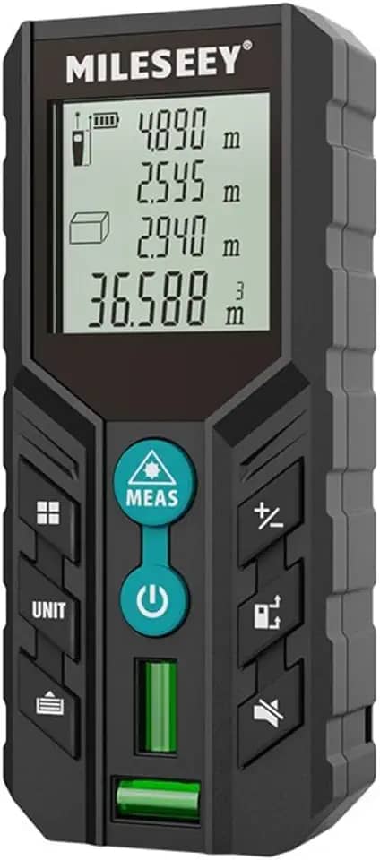 Telêmetro Trena a Laser Digital 50 Metros Profissional D2 com Nível Bolha