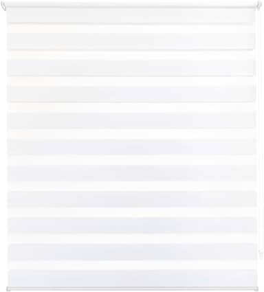 Zebra Persiana Rolo Dupla 120x160cm Branca Evolux