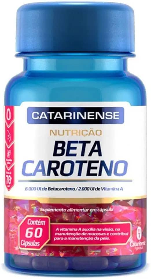 Beta Caroteno com Vitamina A 60 Cápsulas Catarinense Pharma