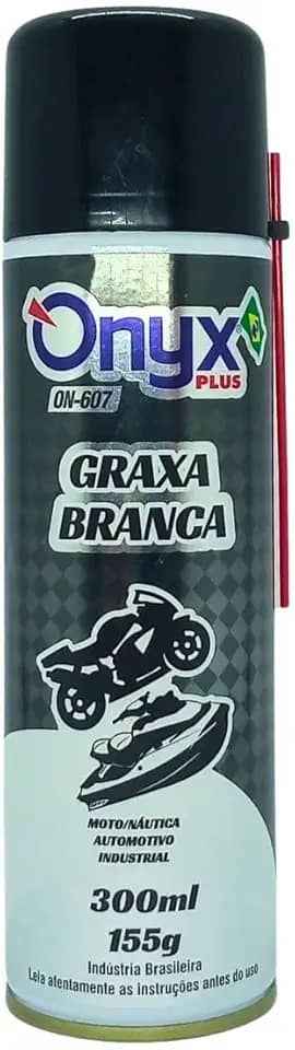 Onyx Plus Graxa Branca Lubrificante Correntes Rolamentos Engrenagens Náutica Moto 300ml