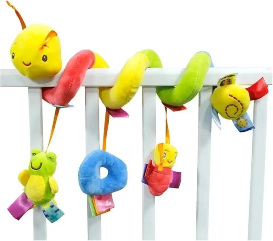 Genérico Móbile Centopeia Espiral Bebe Carrinho Com Chocalho Diversao