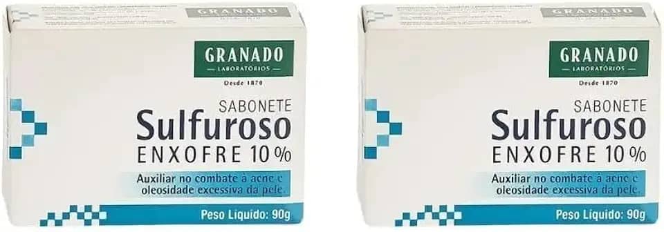 Kit com 2 Unidades Sabonete Sulfuroso com 10% Enxofre 90g