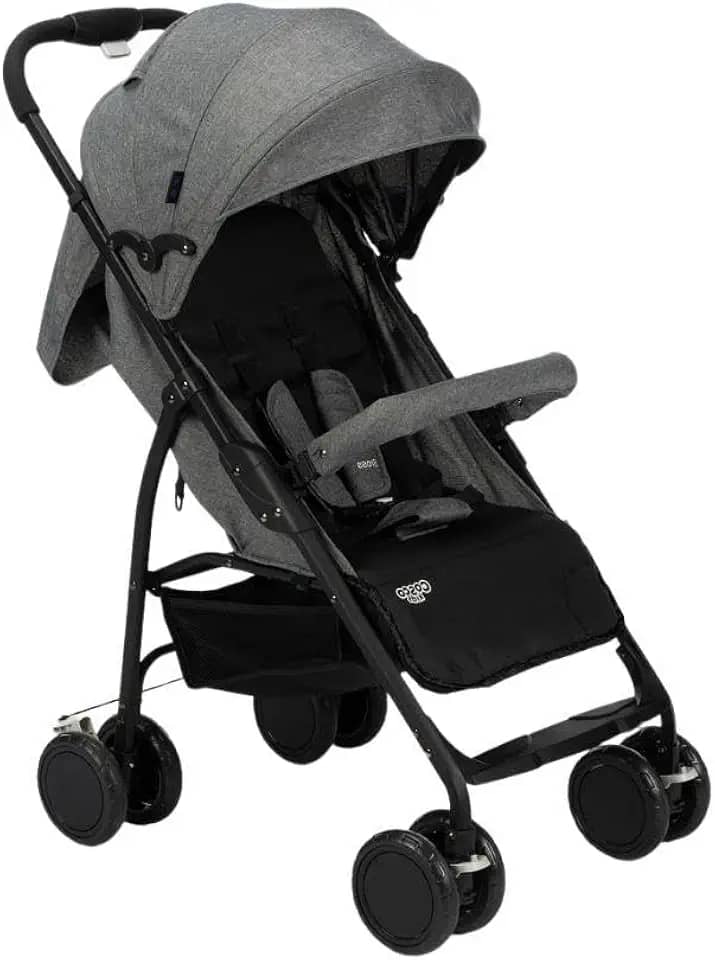 Carrinho de Bebê Cosco Kids, Bross, Cinza Mescla