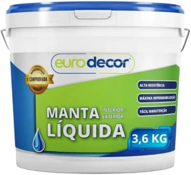 Manta Liquida Emborrachada Pisos e Paredes - 3,6Kg - Branco