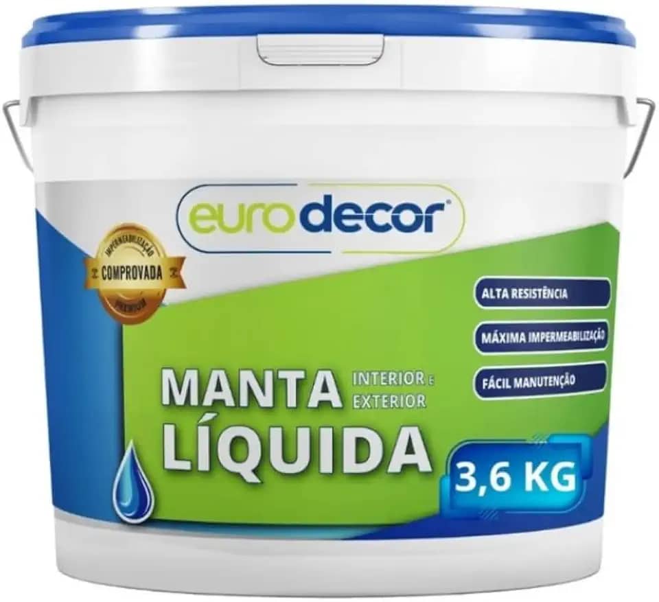 Manta Liquida Emborrachada Pisos e Paredes - 3,6Kg - Branco