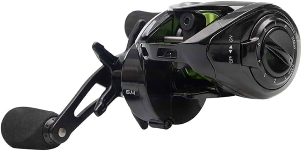 Carretilha Maruri Crobat, 7+1 Rolamentos, Drag 7kg, Corpo ABS, Carretel em Alumínio, Recolhimento 6.4:1