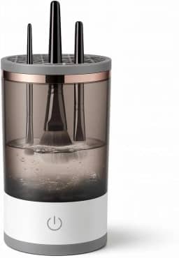 Higienizador Elétrico de Pincéis e Esponjas de Maquiagem – Limpeza Automática com Água e Secagem Rápida, Portátil, Recarregável USB, Prático, Higiênico e Ideal para Uso Diário e Profissional