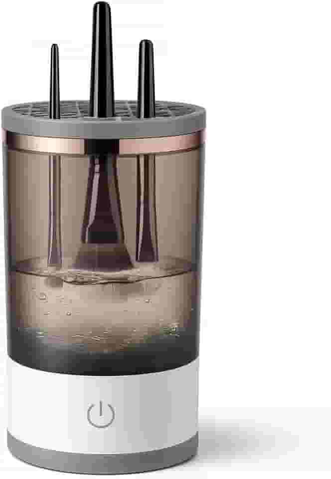 Higienizador Elétrico de Pincéis e Esponjas de Maquiagem – Limpeza Automática com Água e Secagem Rápida, Portátil, Recarregável USB, Prático, Higiênico e Ideal para Uso Diário e Profissional